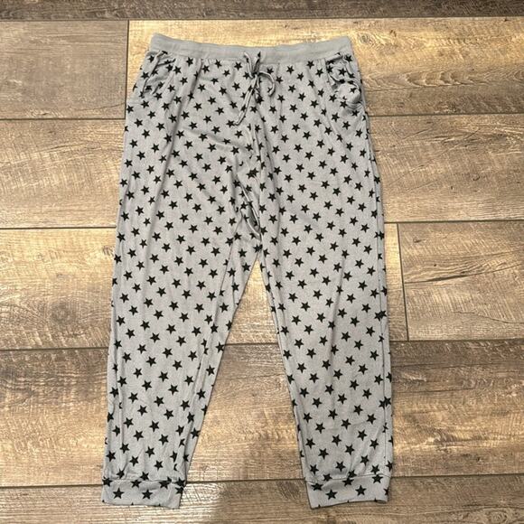 Muk Lucks Women's Butter Knit Loungewear Set Gray Black Size L - Picture 10 of 15